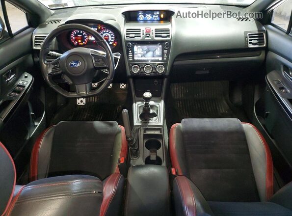 JF1VA1B68K9817778 2019 SUBARU WRX Black Widok zestawu wskaźników