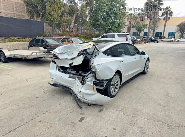 5YJ3E1EB1NF241508 2022 TESLA MODEL White 