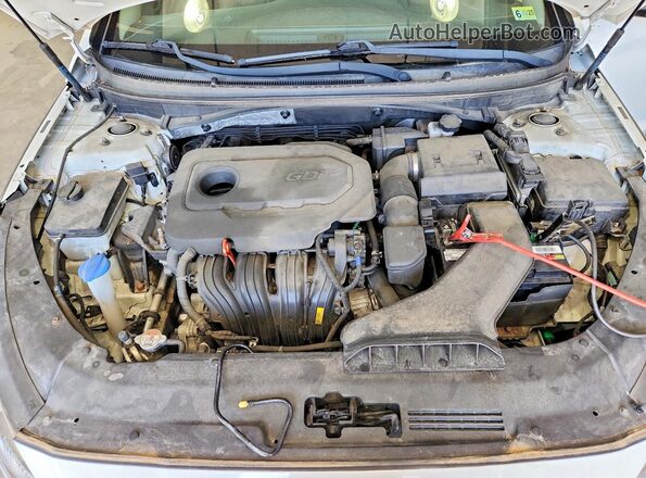 5NPE34AF4JH660649 2018 HYUNDAI SONATA Белый Вид подкапотного пространства