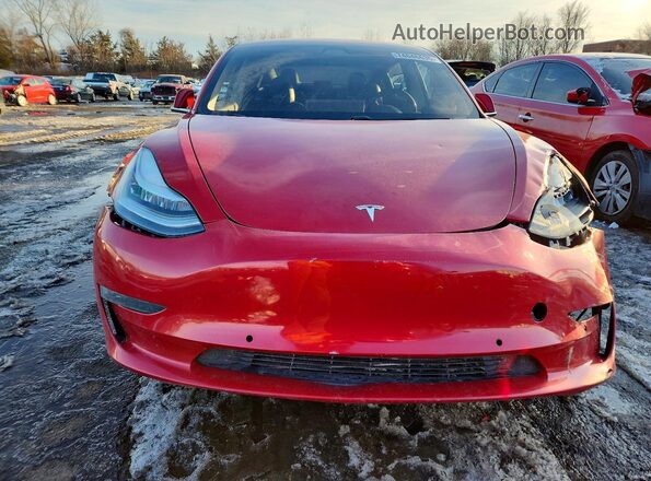 5YJ3E1EA4JF032913 2018 TESLA MODEL Red 