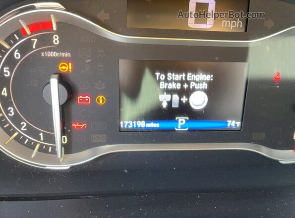 5FNYF5H50GB011087 2016 HONDA PILOT Черный Вид щитка приборов