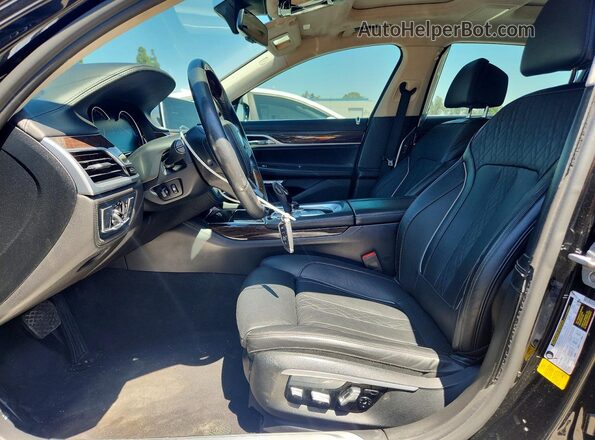 WBA7F0C59GGM20875 2016 BMW 7 SERIES Black Dashboard view