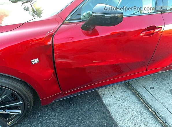 JTHGZ1B23S5093139 2025 LEXUS IS Red Вид наклейки з VIN-кодом