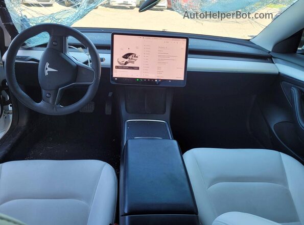5YJ3E1EA3MF031983 2021 TESLA MODEL White 