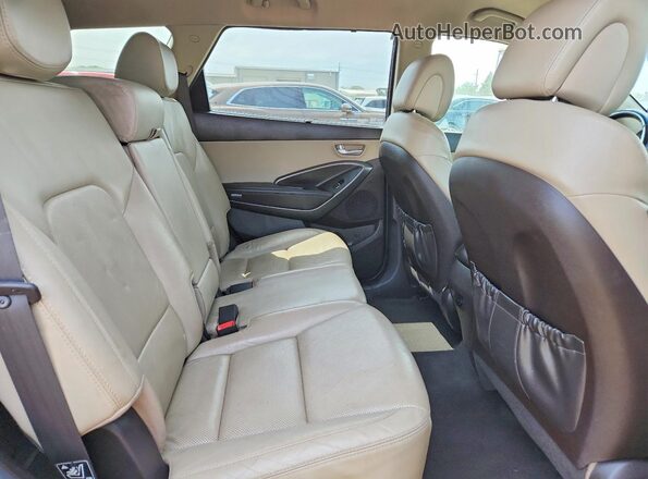 KM8SN4HFXHU197432 2017 HYUNDAI SANTA FE Black Вид підкапотного простору
