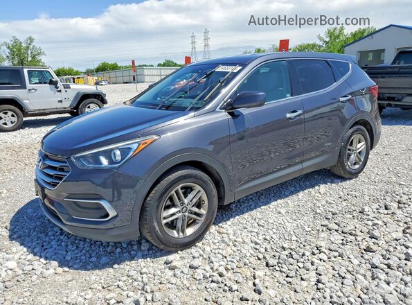 5XYZT3LB9JG572466 2018 HYUNDAI SANTA Gray 