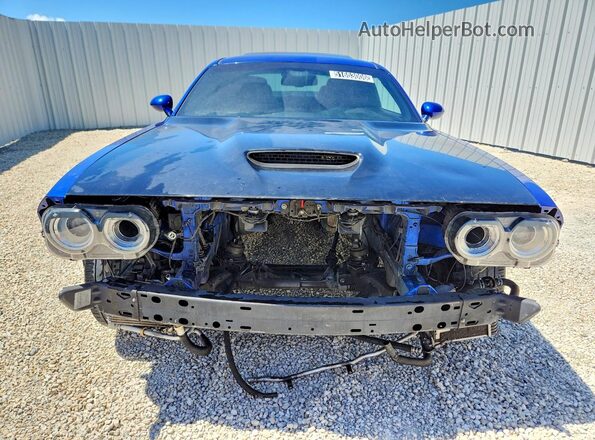 2C3CDZBT5JH205019 2018 DODGE CHALLENGER Blue წინა ხედი