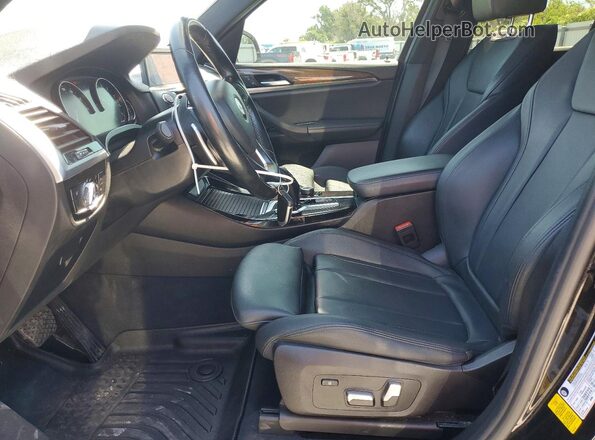 5UXTR7C59KLF34684 2019 BMW X3 Black Dashboard view