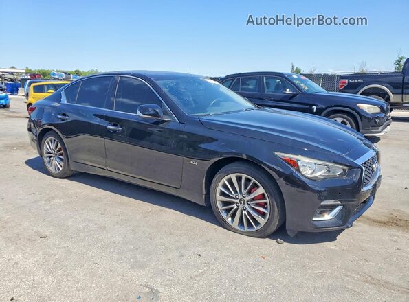 JN1EV7AR4JM440247 2018 INFINITI Q50 Black Դիմացի տեսք