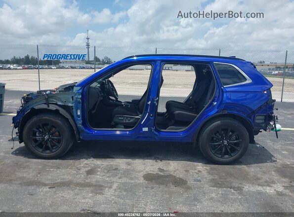 7FARS5H50SE020241 2025 HONDA CR-V Blue Vista interior de 360 grados