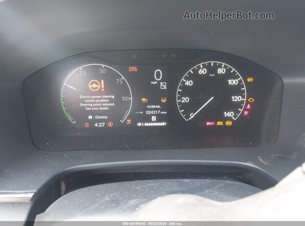 7FARS5H80SE000808 2025 HONDA CR-V Gray Вид задніх сидінь