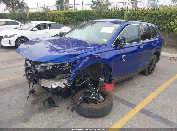 7FARS5H83RE036311 2024 HONDA CR-V Blue წინა მარცხენა ხედი სამი მეოთხედიდან