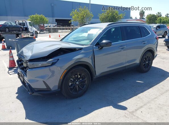 7FARS5H85RE030008 2024 HONDA CR-V Gray Առջևի ձախ երեք քառորդ տեսարան
