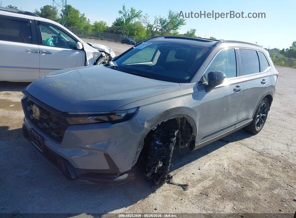 7FARS5H87RE005255 2024 HONDA CR-V HYBRID Gray წინა მარცხენა ხედი სამი მეოთხედიდან