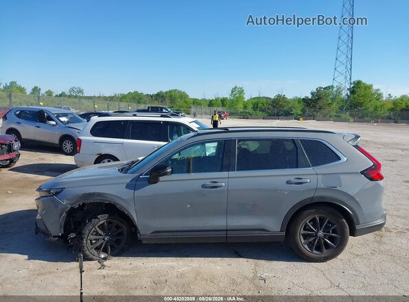 7FARS5H87RE005255 2024 HONDA CR-V HYBRID Gray უკანა სალონის ხედი