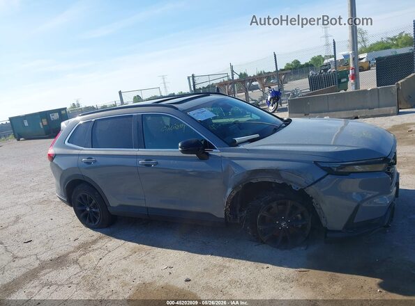 7FARS5H87RE005255 2024 HONDA CR-V HYBRID Gray ხელსაწყოთა პანელის ხედი