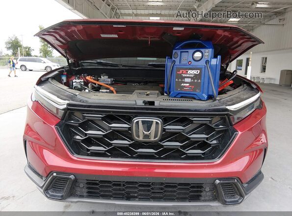 7FARS5H89RE025992 2024 HONDA CR-V HYBRID Red Rear interior view
