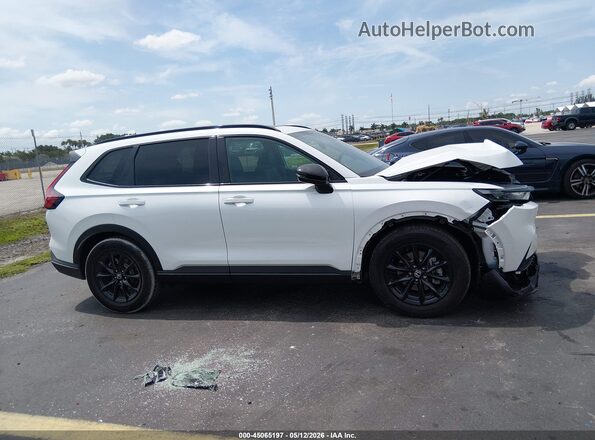 7FARS5H89TE019715 2026 HONDA CR-V HYBRID White Widok wnętrza z tyłu
