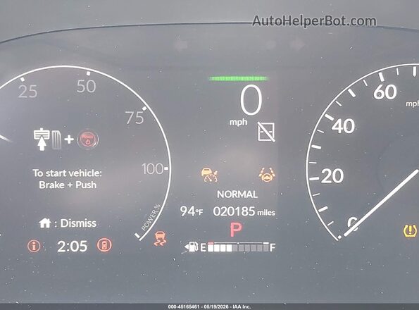 7FARS5H8XSE008527 2025 HONDA CR-V White Հետևի նստատեղերի տեսք