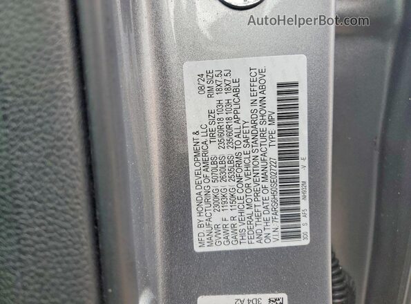 7FARS6H50SE027227 2025 HONDA CR-V Silver 