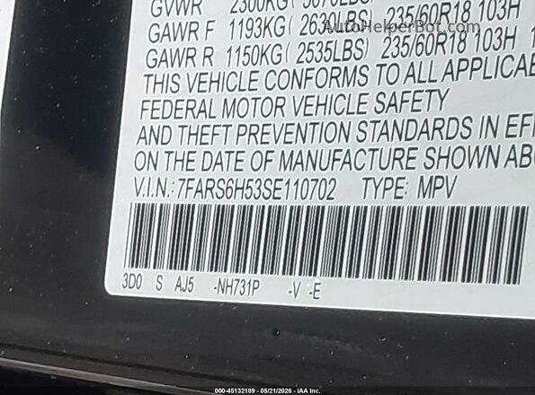 7FARS6H53SE110702 2025 HONDA CR-V Black Widok komory silnika