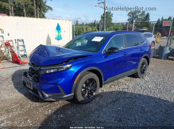 7FARS6H57RE061126 2024 HONDA CR-V HYBRID Blue წინა მარცხენა ხედი სამი მეოთხედიდან