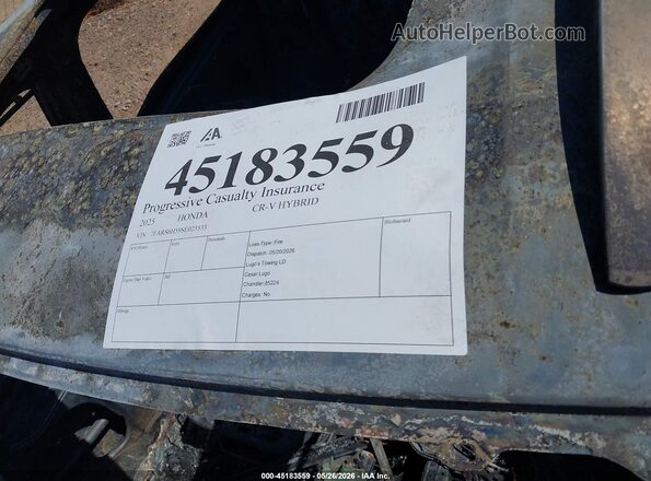 7FARS6H59SE023533 2025 HONDA CR-V HYBRID Серый Вид подкапотного пространства
