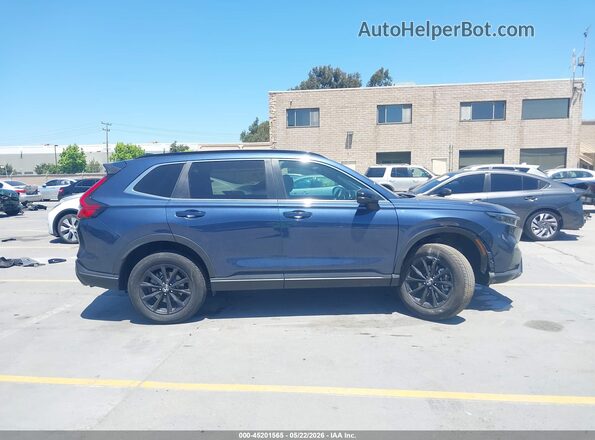 7FARS6H5XSE100118 2025 HONDA CR-V Blue Widok wnętrza z tyłu