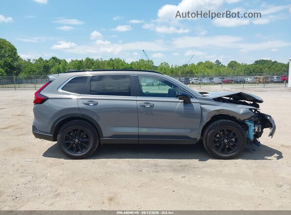 7FARS6H81RE053498 2024 HONDA CR-V HYBRID Gray Սալոնի հետևի տեսք