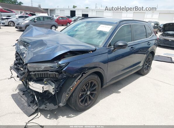 7FARS6H83RE025640 2024 HONDA CR-V Blue Առջևի ձախ երեք քառորդ տեսարան
