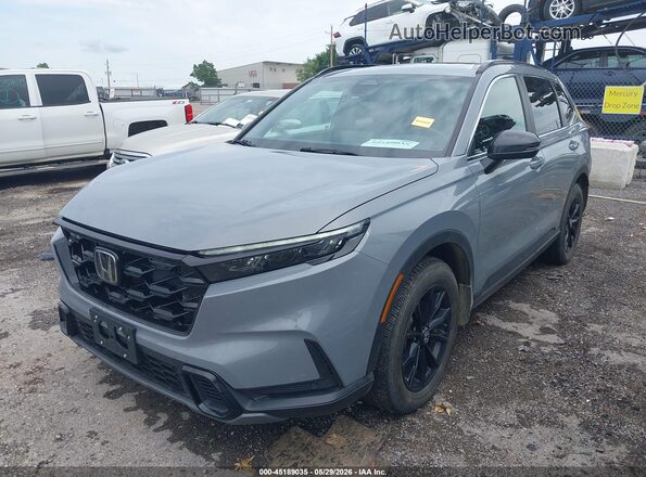 7FARS6H83RE028988 2024 HONDA CR-V Gray Առջևի ձախ երեք քառորդ տեսարան