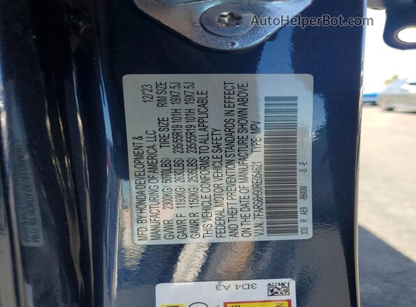 7FARS6H90RE054621 2024 HONDA CR-V Синий 