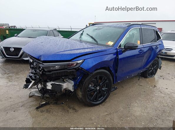 7FARS6H91PE004243 2023 HONDA CR-V Blue წინა მარცხენა ხედი სამი მეოთხედიდან