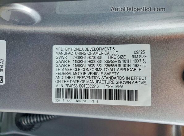 7FARS6H99TE055516 2026 HONDA CR-V Silver 