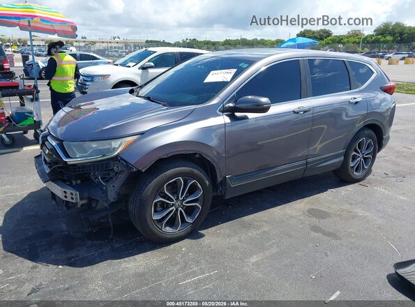 7FARW1H81LE024985 2020 HONDA CR-V Gray Առջևի ձախ երեք քառորդ տեսարան