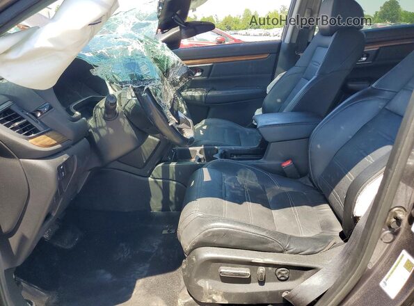 7FARW1H85ME000531 2021 HONDA CR-V Gray Вид салону спереду