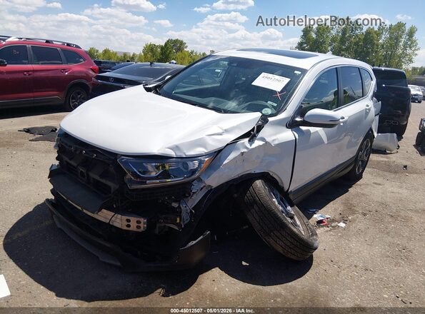 7FARW2H50KE022154 2019 HONDA CR-V White Vista tres cuartos delantera izquierda