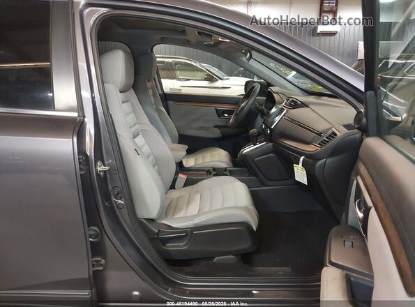 7FARW2H51KE016315 2019 HONDA CR-V Gray Widok wnętrza z przodu