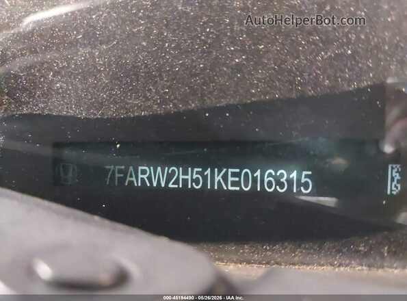 7FARW2H51KE016315 2019 HONDA CR-V Gray 