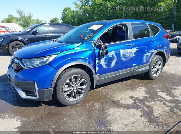 7FARW2H53ME017002 2021 HONDA CR-V Blue Առջևի ձախ երեք քառորդ տեսարան