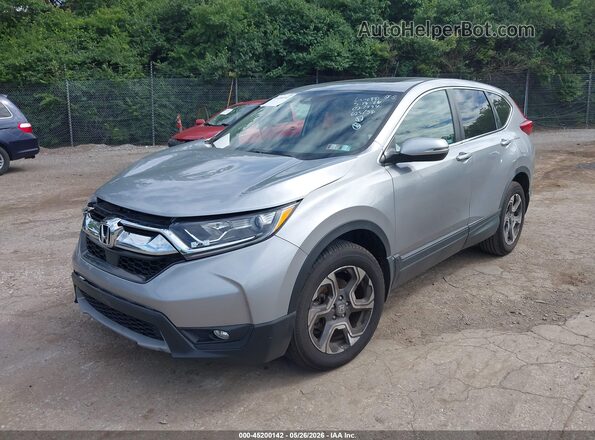 7FARW2H58KE027554 2019 HONDA CR-V Silver Front left