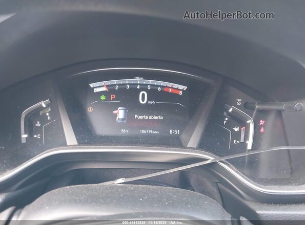 7FARW2H59KE016045 2019 HONDA CR-V White Вид задніх сидінь