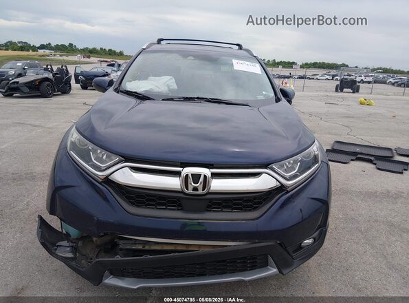 7FARW2H82JE060039 2018 HONDA CR-V Blue ხელსაწყოთა პანელის ხედი