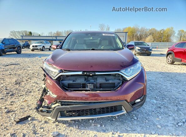 7FARW2H85JE091334 2018 HONDA CR-V Burgundy წინა ხედი
