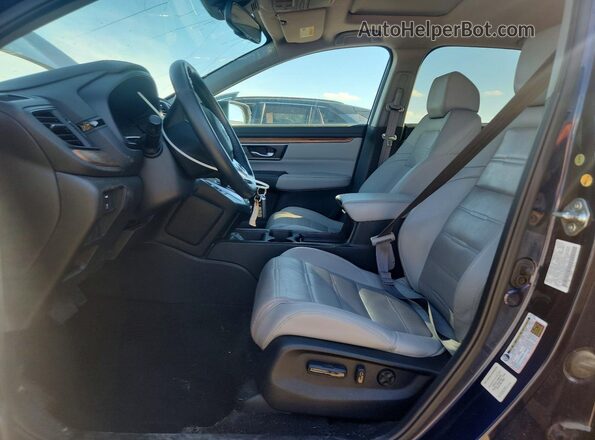 7FARW2H85KE000922 2019 HONDA CR-V Blue წინა სალონის ხედი
