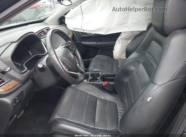 7FARW2H86KE043214 2019 HONDA CR-V Black Вид салону спереду