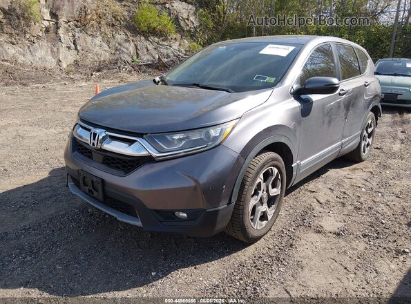 7FARW2H88JE076925 2018 HONDA CR-V Gray წინა მარცხენა ხედი სამი მეოთხედიდან