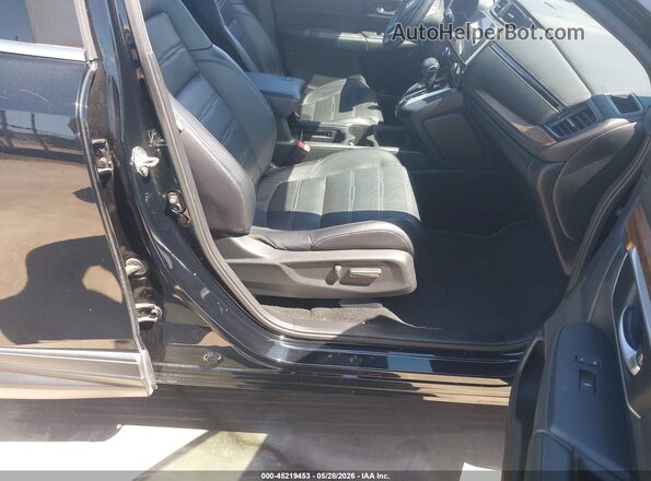 7FARW2H88JE102004 2018 HONDA CR-V Black Front interior view