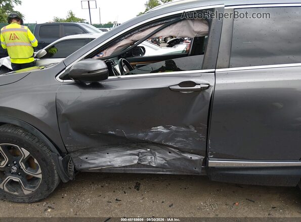 7FARW2H93JE083449 2018 HONDA CR-V Gray Вид спереду