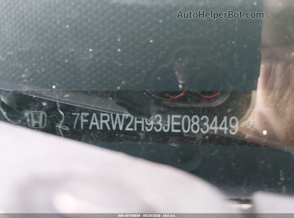 7FARW2H93JE083449 2018 HONDA CR-V Gray Вид підкапотного простору